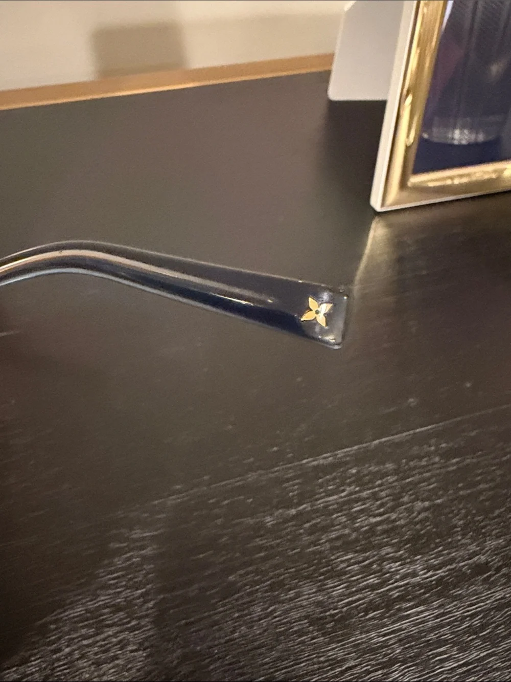 Louis Vuitton 2005 Pharrell Williams Desmayo Gold Rimless Sunglasses